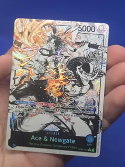One Piece Starter Deck 22: Ace & Newgate ST22-001 Parallel Alternate Alt Leader - Image 2