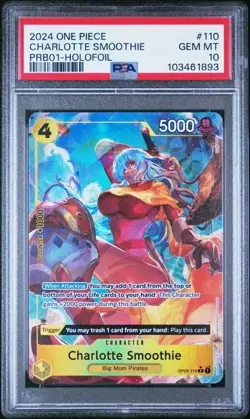 PSA 10 - Charlotte Smoothie OP03-110 FULL ART holofoil English PRB01 110 - Image 1