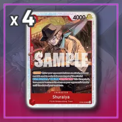 Shuraiya OP06-009 Super Rare Wings of the Captain ONE PIECE TCG x4 - Image 1