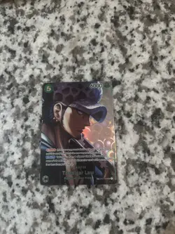 Trafalgar Law One Piece OP01 047 Romance Dawn Holo Foil Super Rare Near Mint - Image 1