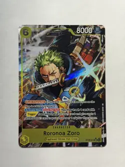 One Piece CCG ST29 Egghead Roronoa Zoro ST29-014 Alt Art Parallel English - Image 1