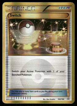 Pokemon Cards Switch 163/160 Primal Clash Secret Rare NM - Image 1