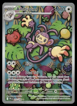 Pokemon Cards Ambipom 107/094 Phantasmal Flames Illustration Rare NM - Image 1