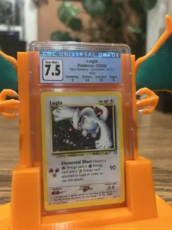 Pokemon Neo Genesis Lugia 9/111 Holo CGC 7.5 Card - Image 1