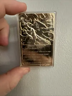 Pokemon Charizard 23K Gold Plated Trading Card 1999 Burger King Promo - Image 3