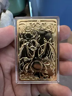 Pokemon Charizard 23K Gold Plated Trading Card 1999 Burger King Promo - Image 4