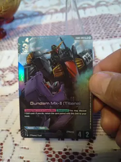 Gundam TCG Card Game Dual Impact GD02-003 R+ Gundam Mk-II Titans Alt Art Rare NM - Image 2