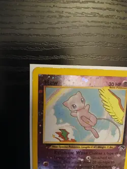 Mew Southern Islands Reverse Holo 1/18 HP/DAMAGED Pokemon Card - Image 3