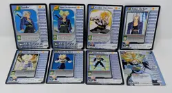 DBZ Dragon Ball Z Trunks 8 Card Personality Lot - Score - Hi-Tech Holo & Rares! - Image 1