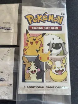 4 Pokemon 25th Anniversary 3 Card Packs A Pikachu Holo Foil Promo Card In Each - Image 5