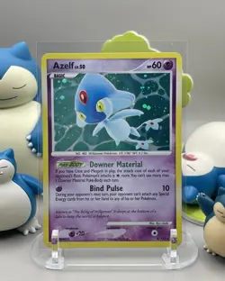 AZELF 4/123 Mysterious Treasures HOLO SWIRL rare Pokemon TCG card LP - Image 1