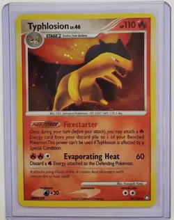 Pokemon Typhlosion 16/123 Mysterious Treasures Holo Rare Card English 2007 - Image 1
