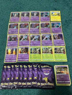 LOT OF 14 Pokemon Halloween Cards Trick or Trade Mini Packs & 47 Cards from Set - Image 1