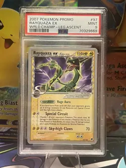 Pokemon Card PSA 9 Mint Rayquaza Ex World Championship 2007 Non Holo 97/101 - Image 1