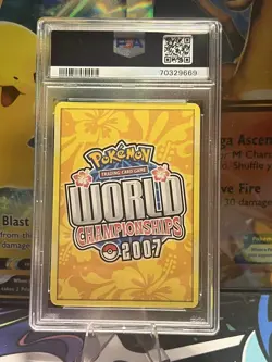 Pokemon Card PSA 9 Mint Rayquaza Ex World Championship 2007 Non Holo 97/101 - Image 2