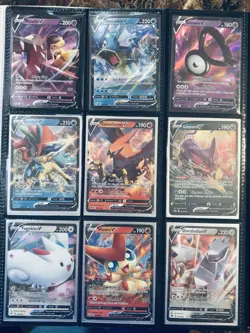 Pokemon 27 V Card Lot SWSH NM/MINT Evolving Skies Fusion Strike & More - Image 2