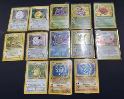 Vintage Pokemon Card Lot of 13 Wotc Holo - All Cards Damaged - Image 1