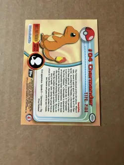 Topps Pokemon Charmander #04 TV Animation Edition Non Foil Card - Red Logo - NM - Image 2