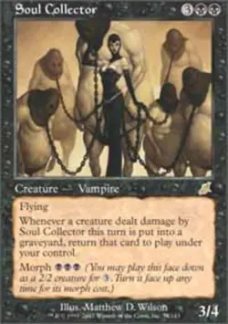 Moderate Play, English MTG Regular Soul Collector Scourge Magic the Gathering - Image 1