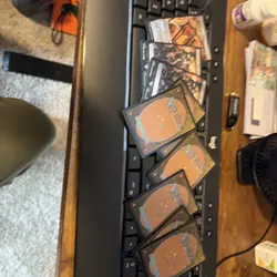 Group Of MTG LOTR FOIL LANDS AND TOKENS - Image 4