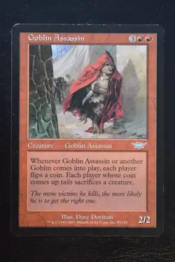 Magic The Gathering MTG GOBLIN ASSASSIN Legions LP Lightly Played - Image 1