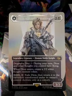 Dion, Bahamut's Dominant (Borderless) Final Fantasy Foil MTG NM - Image 1