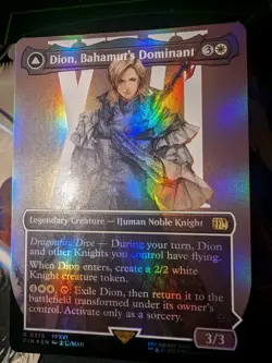 Dion, Bahamut's Dominant (Borderless) Final Fantasy Foil MTG NM - Image 2