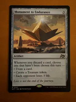 Monument to Endurance Magic the Gathering Aetherdrift NM - Image 1