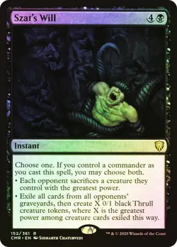MTG - Szat's Will - Foil - Commander Legends - Magic the Gathering - Image 1