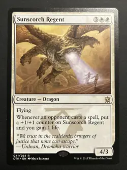 Sunscorch Regent Dragons of Tarkir Regular Magic The Gathering MTG TCG NM - Image 1