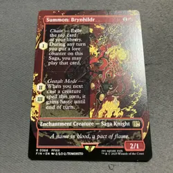 MTG Summon: Brynhildr (Borderless) Rare Final Fantasy Regular NM - Image 1