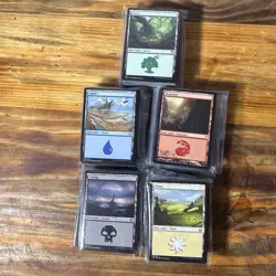 500 Basic Lands MTG - 100 of Each Color! Magic The Gathering Bulk Lot Set Mana - Image 1
