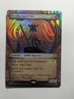 Hexing Squelcher - Borderless Foil - Lorwyn Eclipsed 317 MtG Fable Frame - Image 1