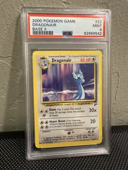 1999 Pokemon Base Set 2 Dragonair #22 English Non-Holo Rare 22/130 - PSA 9 MINT - Image 1