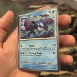 Kyogre 034/132 Cosmos Holo Mega Evolution Knock Out Collection Box Promo Pokemon - Image 1