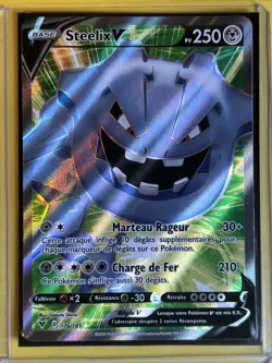 CARTE POKEMON STEELIX V 176/185 FA FULL ART VOLTAGE ECLATANT EB04 FR - Image 1