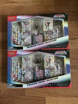 2x Pokemon Prismatic Evolutions Premium Figure Collection Boxes - Image 1