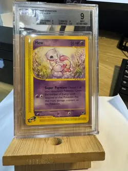 2002 POKEMON EXPEDITION MEW R #55 BGS 9 MINT - Image 2