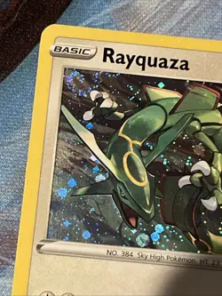 SWIRL Rayquaza SWSH029 Black Star Promo Cosmos Holo Pokemon TCG Mp-LP - Image 2