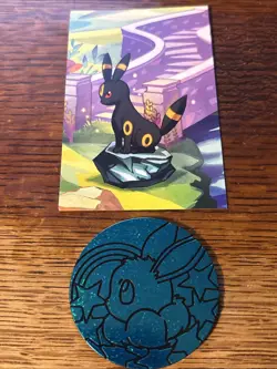 Pokemon Prismatic Evolutions Umbreon Empty Mini Tin Coin Art (No Packs Included) - Image 2