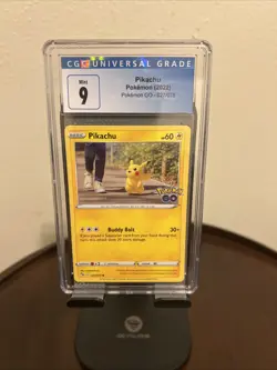 Pikachu Pokemon Go 2022 027/078 Graded Mint 9 - Image 3