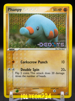 Pokemon TCG - Phanpy 69/107 EX Deoxys Reverse Holo Yuka Morii Vintage Common - Image 1