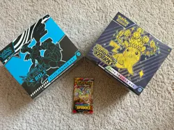 NEW SEALED Pokemon TCG Surging Sparks And Black Bolt Pokemon Center ETB IN HAND - Image 1
