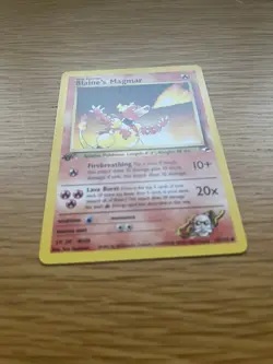 Pokemon Blaine’s Magmar 37/132 Gym Heroes 1st Edition - LP - Image 2