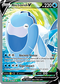 Arctovish V Full Art 176/203 Ultra Rare Evolving Skies Pokemon TCG Near Mint - Image 1
