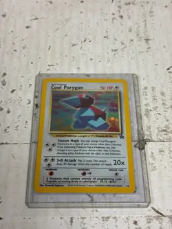 Cool Porygon Black Star Promo Holo WOTC 15 Pokemon TCG Moderately Played MP - Image 1