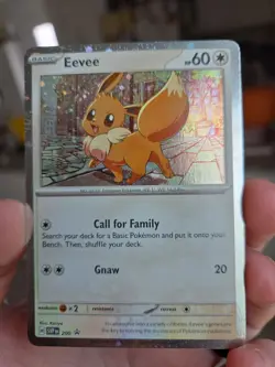 Pokemon TCG Eevee SVP200 Black Star Cosmos Holo Promo SV Destined Rivals *** - Image 1