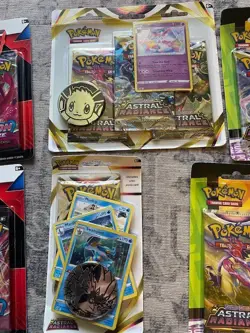 Pokemon TCG: BTS Eraser Pin Coin Blister - Pikachu Evolving Battle Astral Lot - Image 3