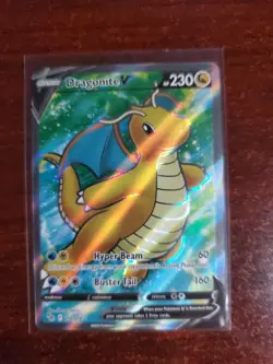 2022 Pokemon GO #076/078 Dragonite V Ultra Rare Holo Mint - Image 1