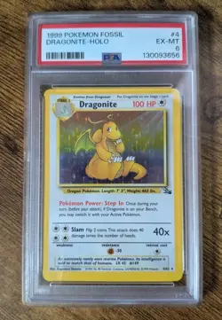 Pokemon TCG - Dragonite - 4/62 Fossil Holo - PSA 6 EX-MT - Image 1